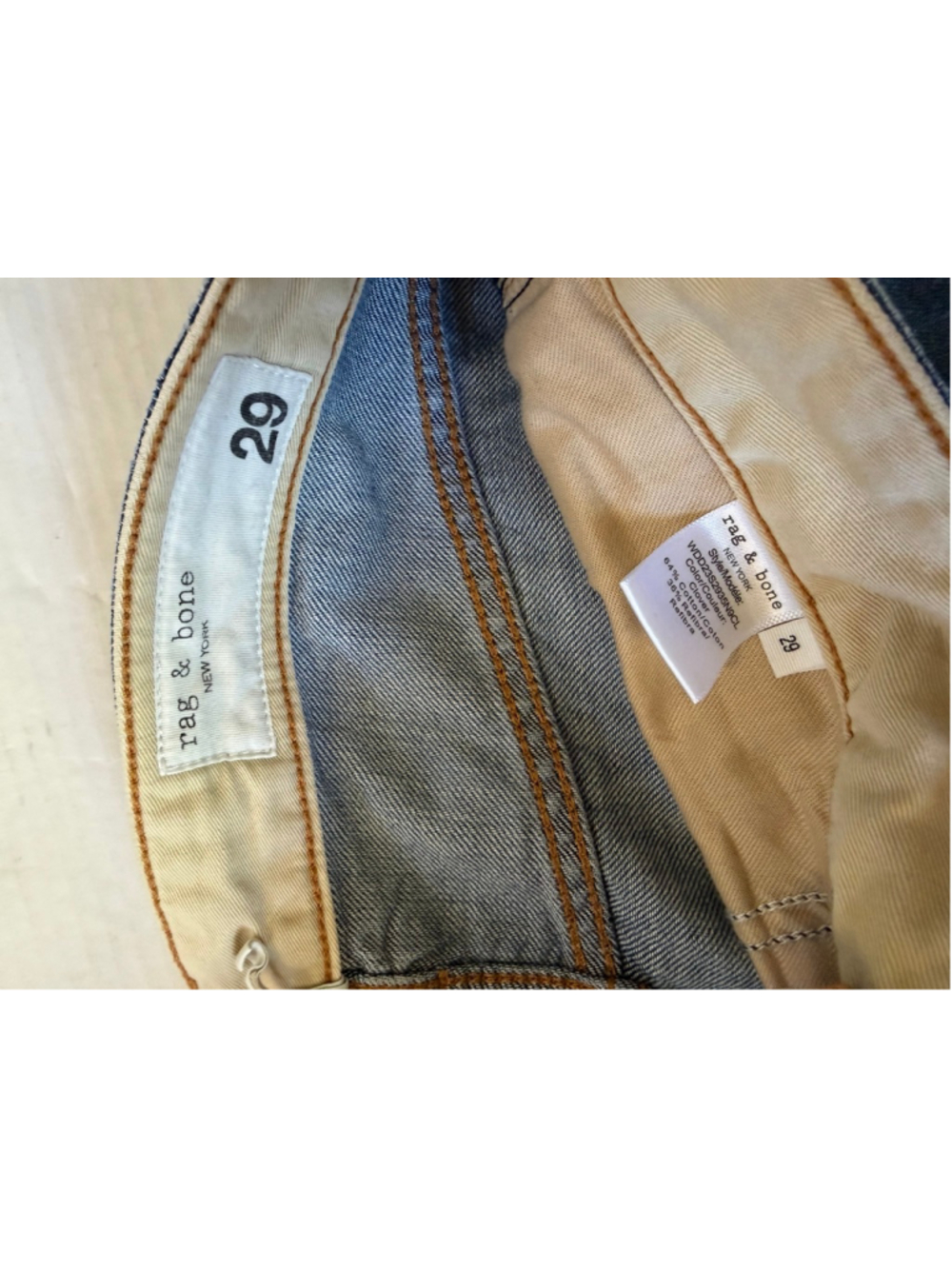 Rag & bone Women’s Clover Wide Leg Jeans 29 Blue Cotton Blend Denim Pants - Picture 3 of 7